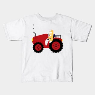 Tractor and fox Kids T-Shirt